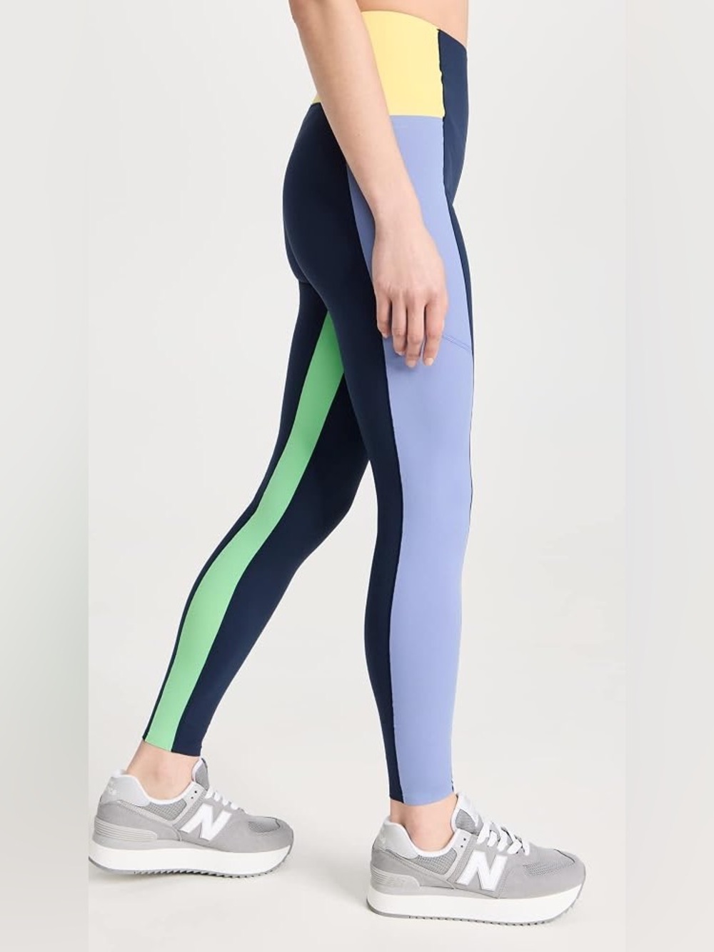 Sweaty Betty Power 7/8 Colorblock Stretch-Jersey Sculpting High Waist Leggings 6 - Picture 2 of 9
